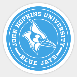 John Hopkins University Blue Jays Circle Sticker